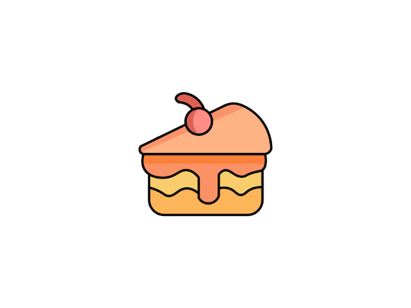 Birthday Cake Slice Illustrations: A Sweet Design Asset