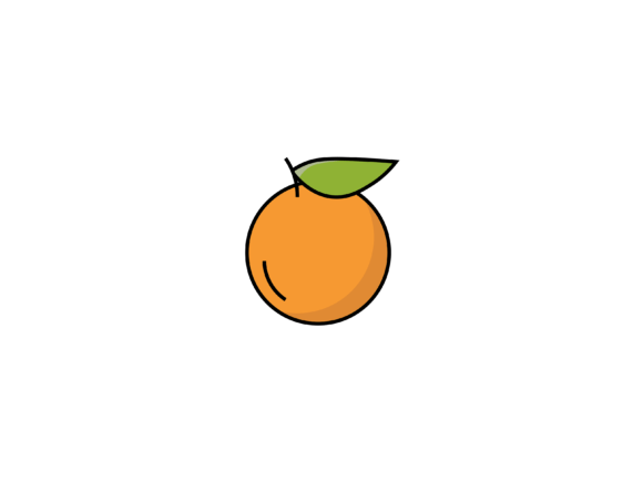 Brighten Your Designs with Vibrant Fruit Orange Illustrations