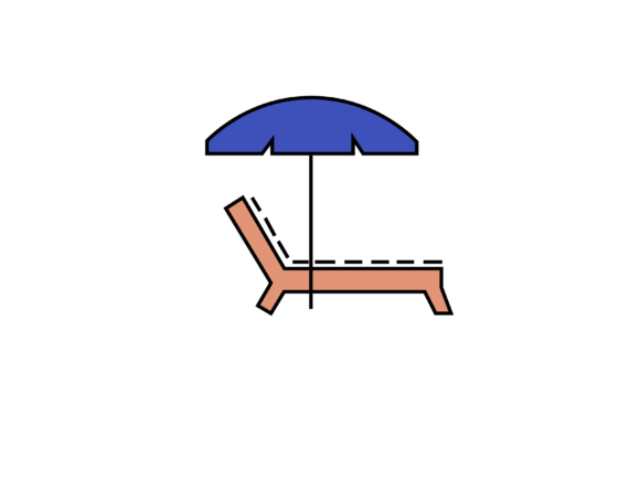 Capturing Coastal Calm: The Ocean Lounge Chairs Illustrations