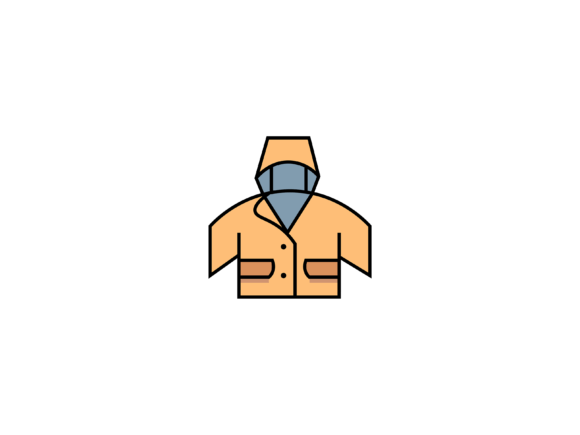 Charming Seaside Art: Ocean Raincoat Illustrations for Every Project