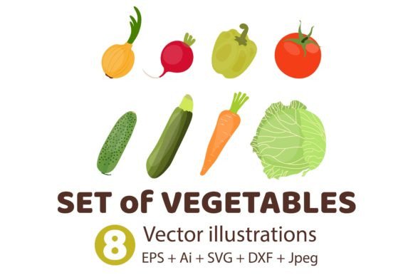 Creative Uses for Vegetable Vector Clipart Sets