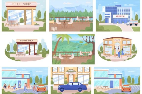 Exterior Background Vector Illustrations: A Retailer's Toolkit