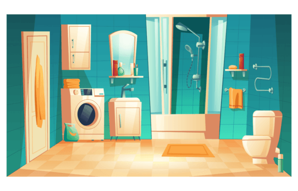 Modern Bathroom Interior: A Creative Visual Asset