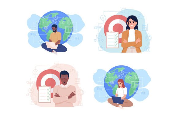 Streamline Your Visuals with Business Specialists SVG Illustrations