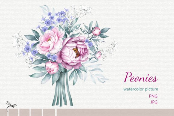 The Art of Peony: Watercolor Floral Illustrations for Designers